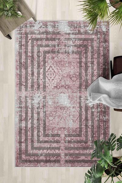 Monnhein Covor lavabil cu bază anti-alunecare – Covor modern cu imprimare dig...