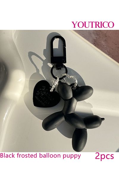 Youtrico 2pcs Balloon Dog Key Chains, Creative Pendant in Puppy Shape,Women's Key Bag charm