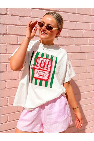 sole stories Premium Oversize Cut Short Sleeve Printed T-Shirt