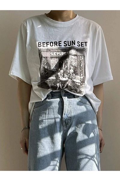 sole stories Premium Oversize Cut Short Sleeve Printed T-Shirt