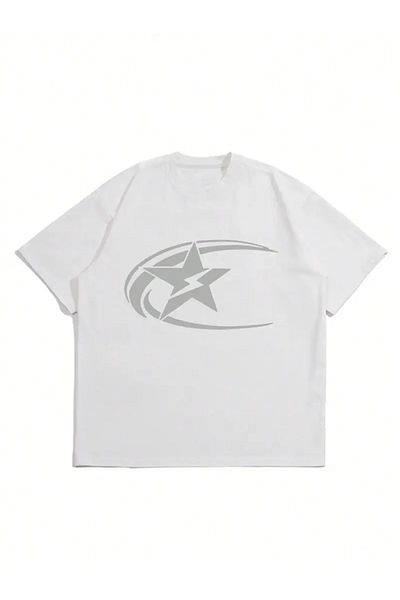 sole stories Premium Oversize Cut Short Sleeve Printed T-Shirt