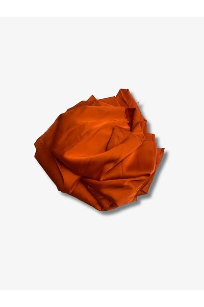 Yiğit Kumaş Thin Satin Fabric, Piece 150X150 cm Orange