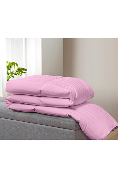 Five Store Quilted quilt with wool filling, damask cover for winter, 400 g/sqm, pink, 210x230 cm