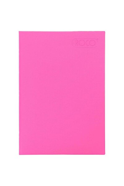 Roco دفتر ملاحظات نيون A4، 40 ورقة مسطرة، لون قرنفل وردي