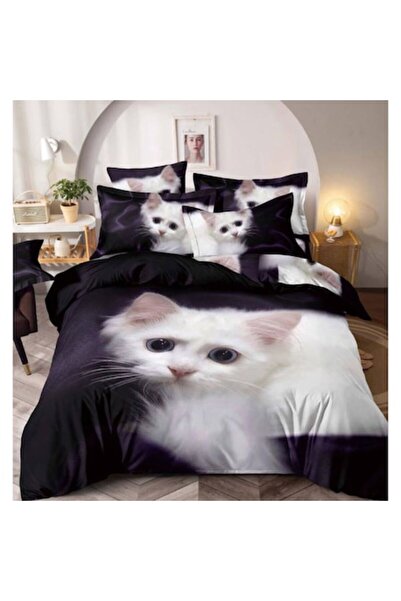 OEM Set de lenjerie de pat 3D Finet pentru 2 persoane, calitate superioară, 6...