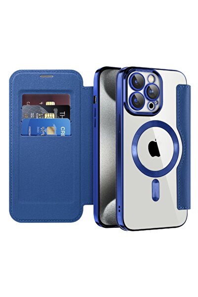 SKYDDAR INNOVATION Husă pentru iPhone 15 Pro, SmartMag Book, Magsafe, RFiD, s...