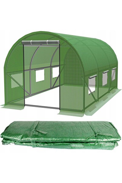 SERSIMO Folie armată pentru seră de grădină 300x200 cm verde PE 140g/m², UV4,...