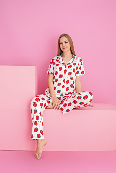 rindahomewear Women's Milan Buttoned Pajama Set