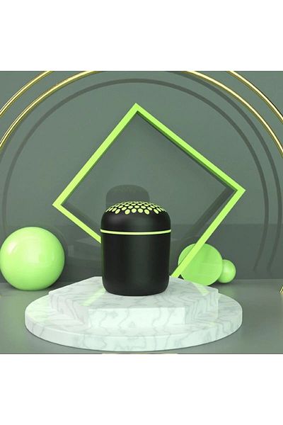 JSJZ Mini portable speaker with green LED lights