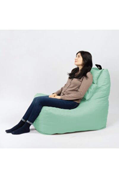 Pufrelax Fotoliu puf, Miraggio, perna inclusa, material impermeabil, Verde menta