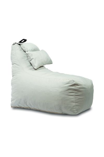 Pufrelax Fotoliu puf, Miraggio, perna inclusa, material impermeabil, Gri deschis