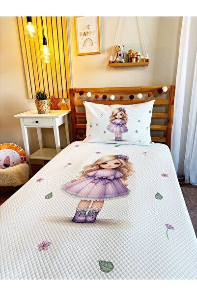 milroma طقم بيكيه مفرد مطبوع للأطفال والرضع مقاس 160x220 سم