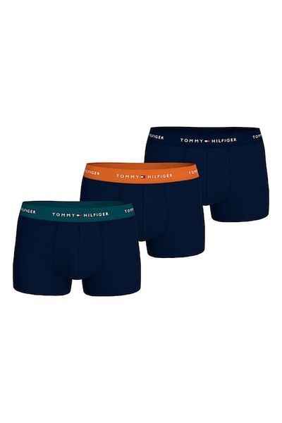 Tommy Hilfiger Set de boxeri cu talie cu logo - 3 perechi, Albastru, XL