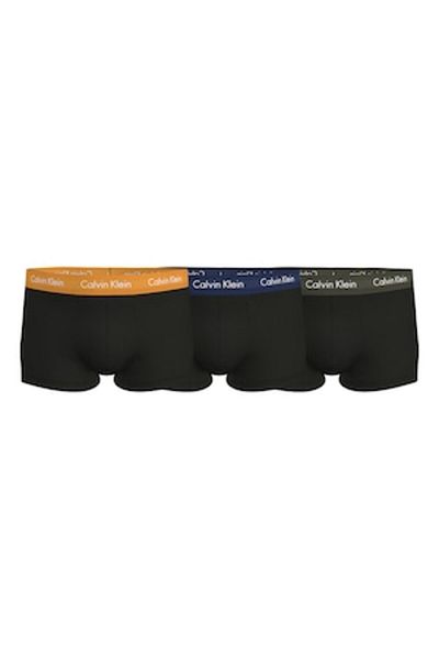 Calvin Klein , Boxer Briefs Low Waist Set - 3 Pairs, Black, Dark Blue, Sunset Yellow, L