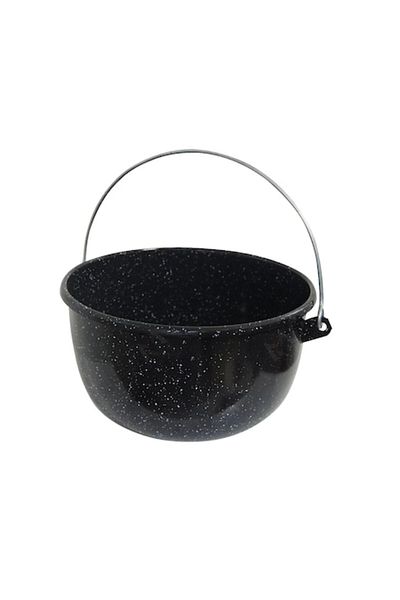 OEM Enamel Cauldron, Black, 28 cm, 6 liters