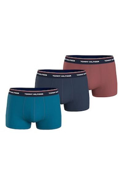 Tommy Hilfiger , Set of boxers made from cotton blend with logo waistband - 3 pairs, Faded Re