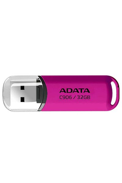 Adata Ac906 32gb Usb Stick, Usb 2.0, Compact And Reliable, Pink