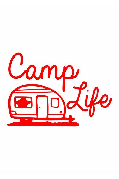 stickerusta Camping Caravan Camper Nature Off Road Mountain Forest Sticker Car Auto Caravan Sticker 00019