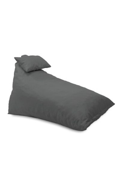 Pufrelax Puff armchair, Kudos, cushion included, waterproof material, Dark gray