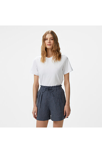 Nautica Kadın Beyaz Regular Fit Kısa Kollu T-Shirt