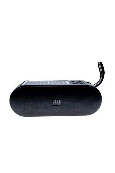 JSJZ Boxa portabila radio cu lanterna, incarcare solar si electric negru