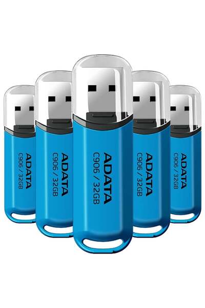 Adata AC906 32GB USB Stick, USB 2.0, Compact and Reliable, Blue