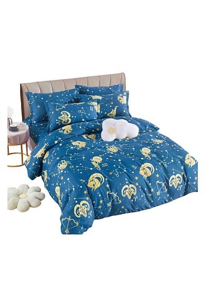 OEM Elegant Single Bedding Set for 1 Person, 4 Pieces, Cotton Finet, Multicolor