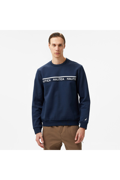 Nautica Erkek Lacivert Regular Fit Sweatshirt