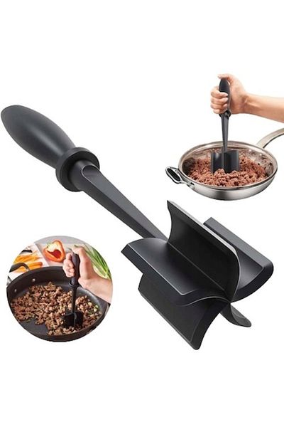 Dali Mașină de tocat carne manuală, 5 lame, 26x6 cm, plastic, neagră