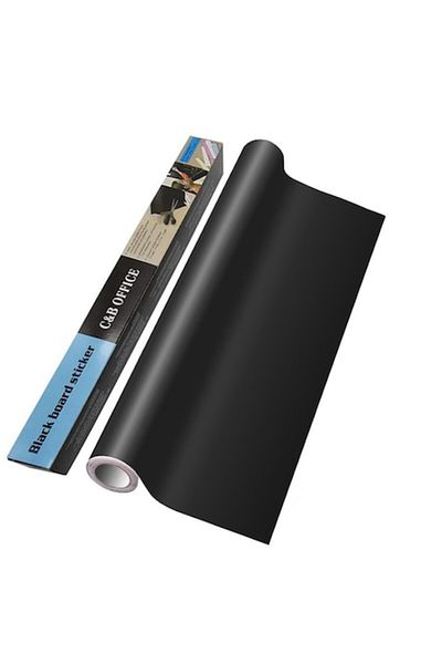 OEM Hârtie autoadezivă pentru tablă, pentru scris și desen, neagră, 45x200cm