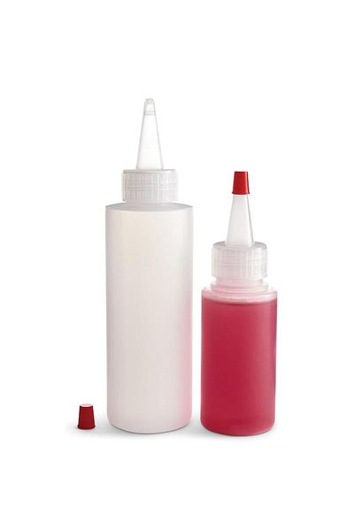 dalip Set 2 Sticle Dispenser pentru Decorarea Prajiturilor, Dalip, 120 ml si 60 ml, Material Plastic, Tran