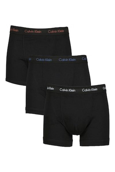 Calvin Klein , Set of Boxers with Logo - 3 pairs, White, Black, Burnt Red, Size M