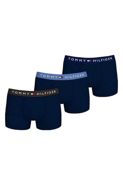 Tommy Hilfiger , Set de boxeri din amestec de bumbac - 3 perechi, Bleumarin, S