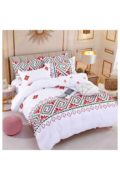 OEM Elegant Single Bed Linen for One Person - 4 Pieces, Multicolor, H33