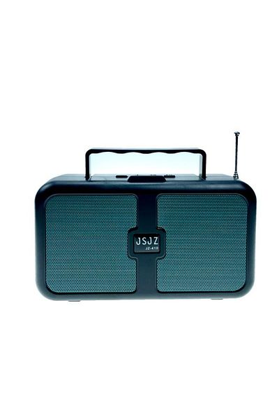JSJZ Portable radio speaker, solar and electric charging, Bluetooth, USB, Green Card Reader