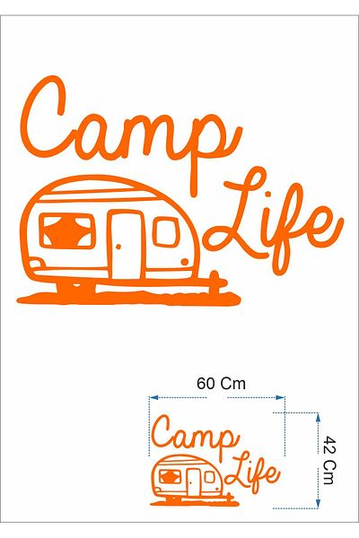 stickerusta Camping Caravan Camper Nature Off Road Mountain Forest Sticker Car Auto Caravan Sticker 00019