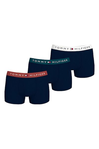 Tommy Hilfiger - Set of cotton blend boxers - 3 pairs (Green, Ivory White, Navy Blue, XL)