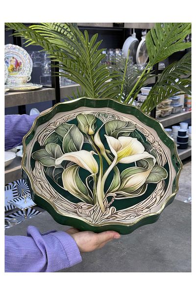 Doğudeko Luxury Round Inner Glass Tray