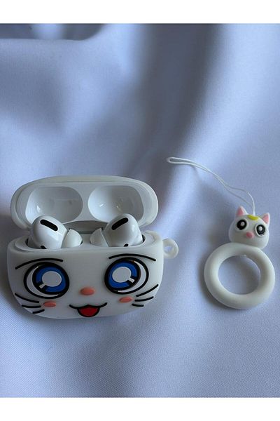 Bestofcase Thick Silicone Earphone Case with Cat Figure