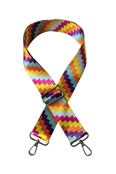 DAPHNE HOME DESİGN Polyester Kolon Ayarlanabilir Çanta Sapı - Telefon Askısı (120 CM) /DİAGONAL DESEN