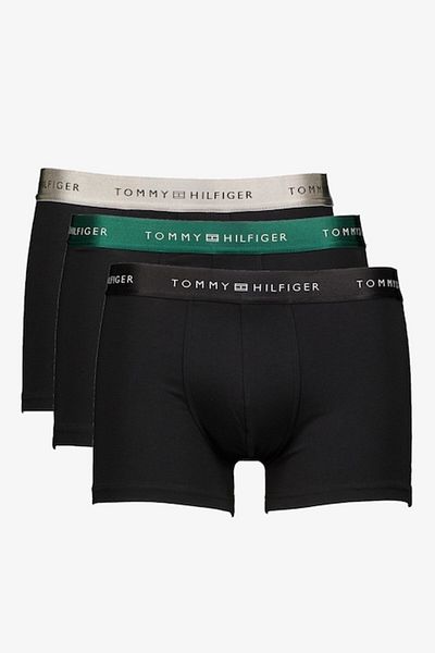 Tommy Hilfiger , Set de boxeri cu banda logo in talie - 3 perechi, Negru, Negru stins, XL