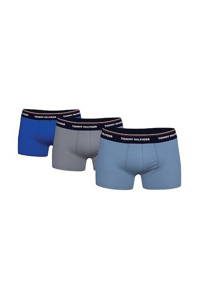 Tommy Hilfiger , Set of boxers made of cotton blend with logo waistband - 3 pairs, Black, Gra