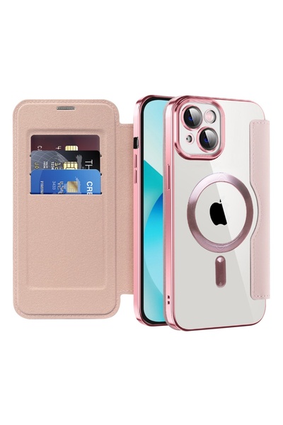 SKYDDAR INNOVATION Husă pentru iPhone 13, SmartMag Book, Magsafe, RFID, supor...