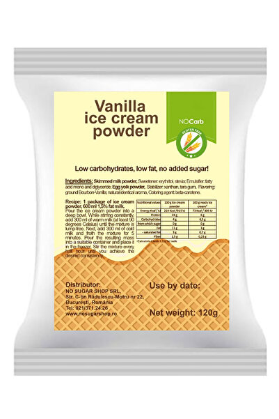 Perfect Keto Ketojenik, Vanilya dondurma tozu 0 şeker Düşük Karbonhidratlı Ke...
