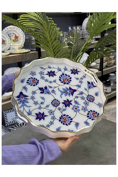 Doğudeko Luxury Round Inner Glass Tray
