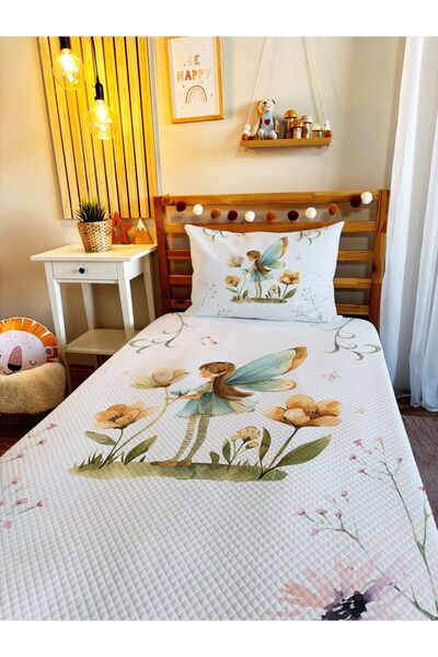 milroma طقم بيكيه مفرد مطبوع للأطفال والرضع مقاس 160x220 سم