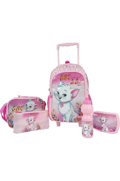 Roco Caty 5-in-1 Value Set Trolley Bag with Accessories – 17 Inch Cute & Practical School Set