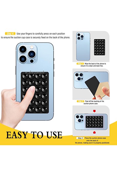 m.tk moveteck Yüksek Kaliteli Tüm Cihazlar Ve Yüzeyler ile Uyumlu Vakumlu Telefon Tutucu Ayna Duvar Cama Yapışan