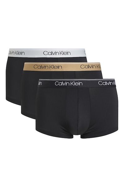 Calvin Klein , Set of boxers with logo waistband - 3 pairs, Faded Black, XL
