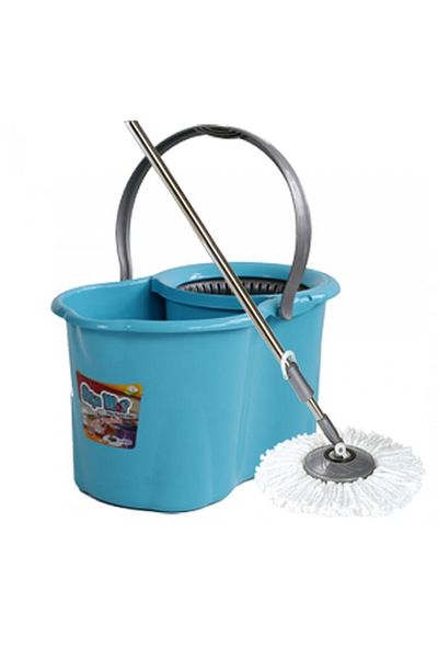 OEM Promotional Package: Spin Mop Classic Turquoise with 19L Bucket + 3 Universal Absorbent Mop Refills